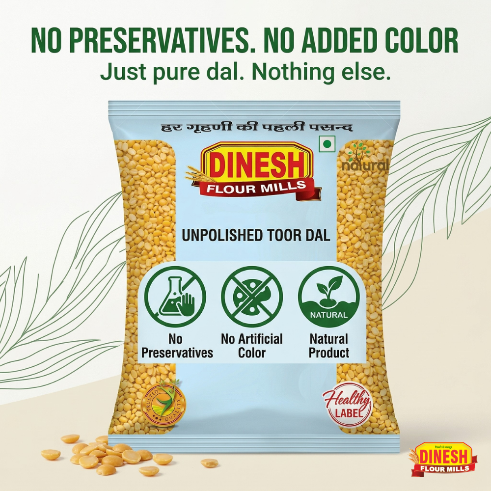 Toor Dal Small Size (Arhar Dal Choti Dana) |  Uniform Grains | Cooks Fast | No Preservatives