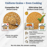 Toor Dal Small Size (Arhar Dal Choti Dana) |  Uniform Grains | Cooks Fast | No Preservatives