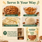 Premium Quality Badam (Big Size) | Whole Almonds