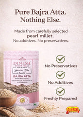 Bajra Atta (Pearl Millet Flour) | Freshly Prepared | No Preservatives