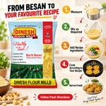 Barik Besan | Fine Ground Besan | Split Gram Flour