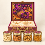 Blossom Royale Dry Fruit Gift Hamper | Kaju, Badam, Akhrot and Kishmish