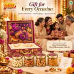 Blossom Royale Dry Fruit Gift Hamper | Kaju, Badam, Akhrot and Kishmish