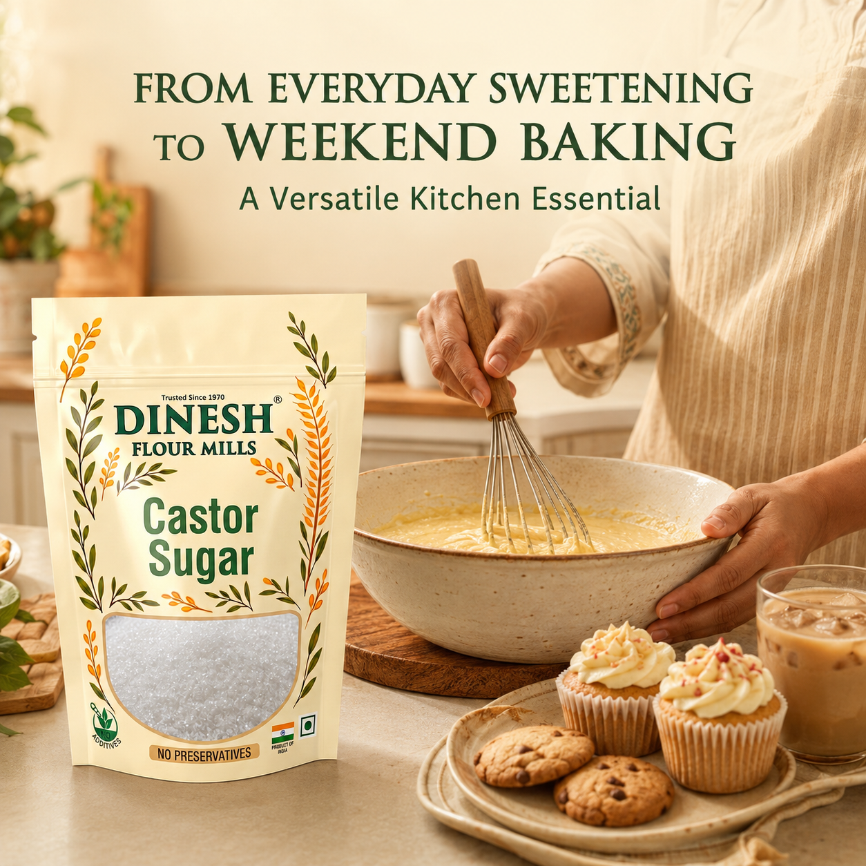 Castor Sugar (Caster Sugar) | Fine Sugar for Baking & Desserts