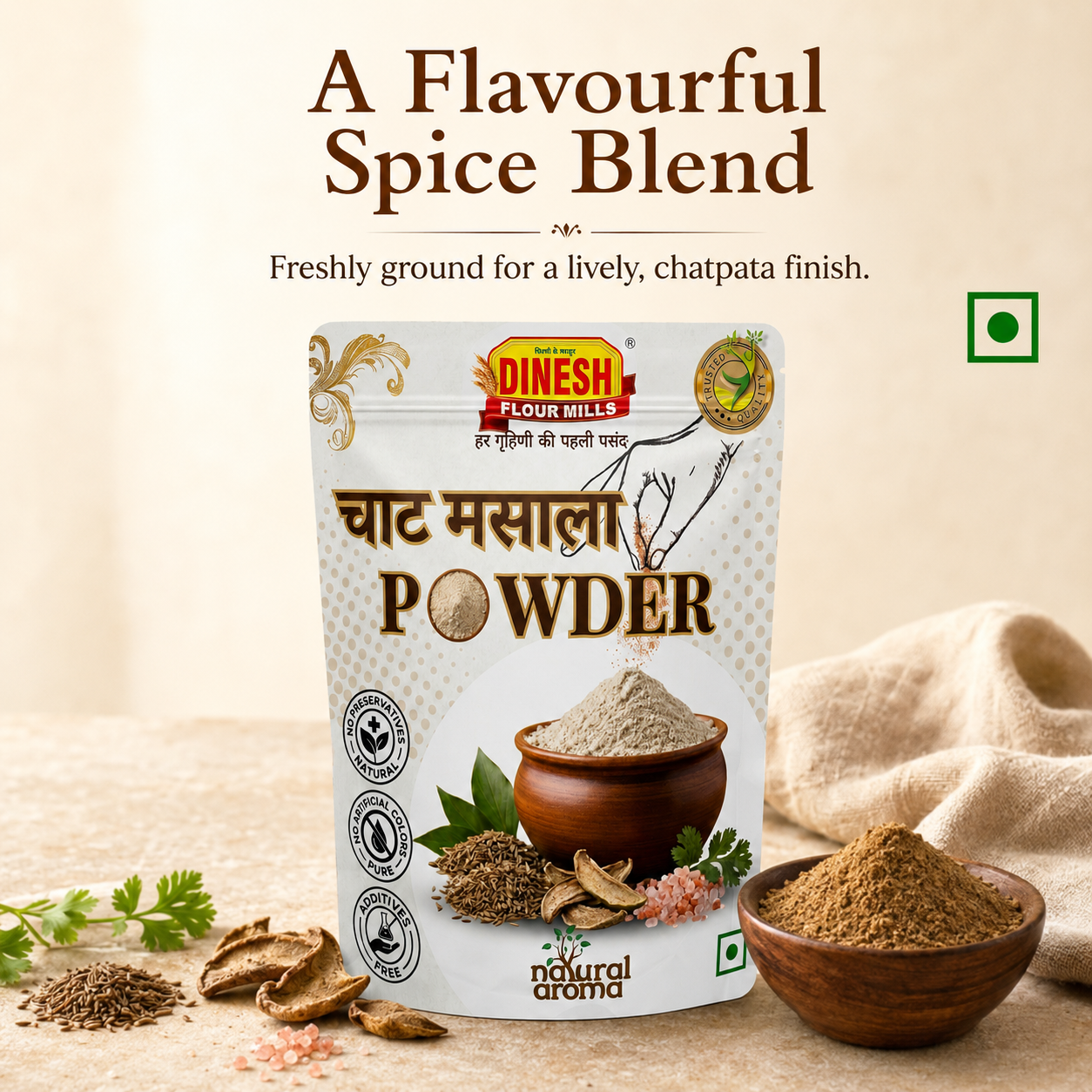 Chaat Masala | Freshly Ground | Dinesh Flour Mills