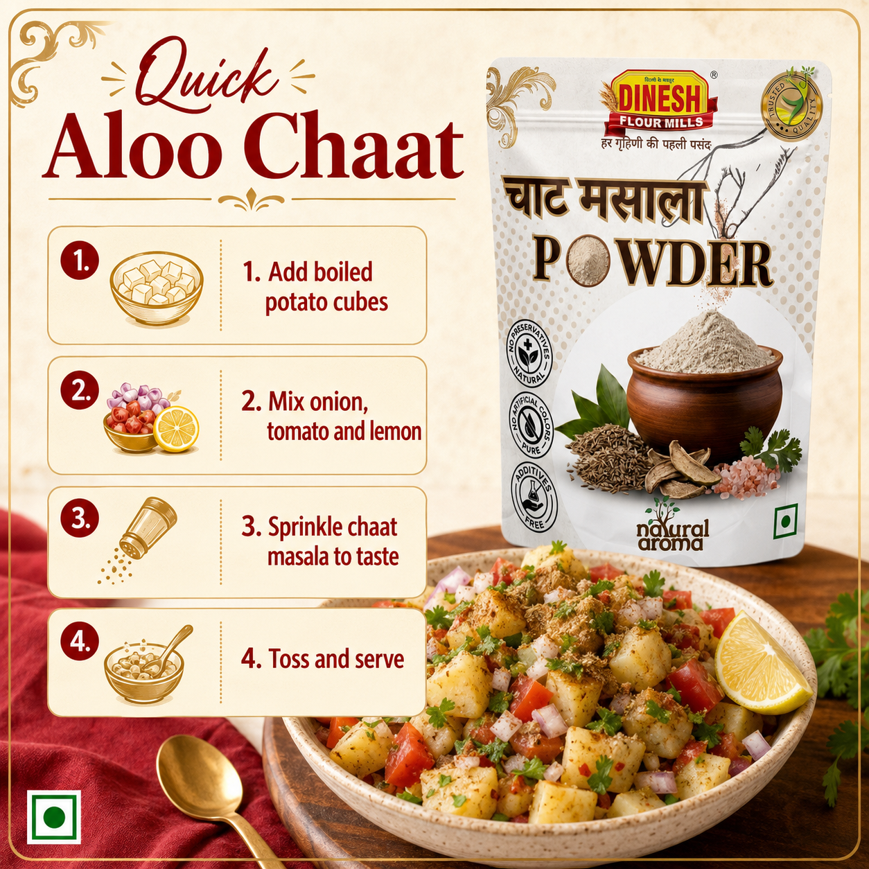Chaat Masala | Freshly Ground | Dinesh Flour Mills
