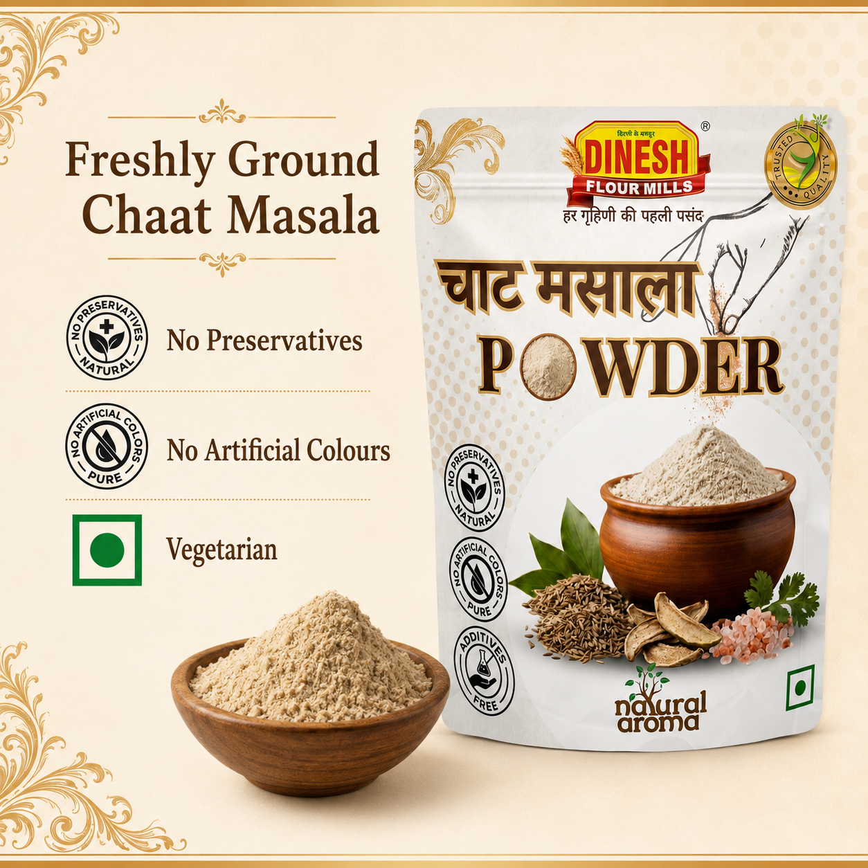 Chaat Masala | Freshly Ground | Dinesh Flour Mills
