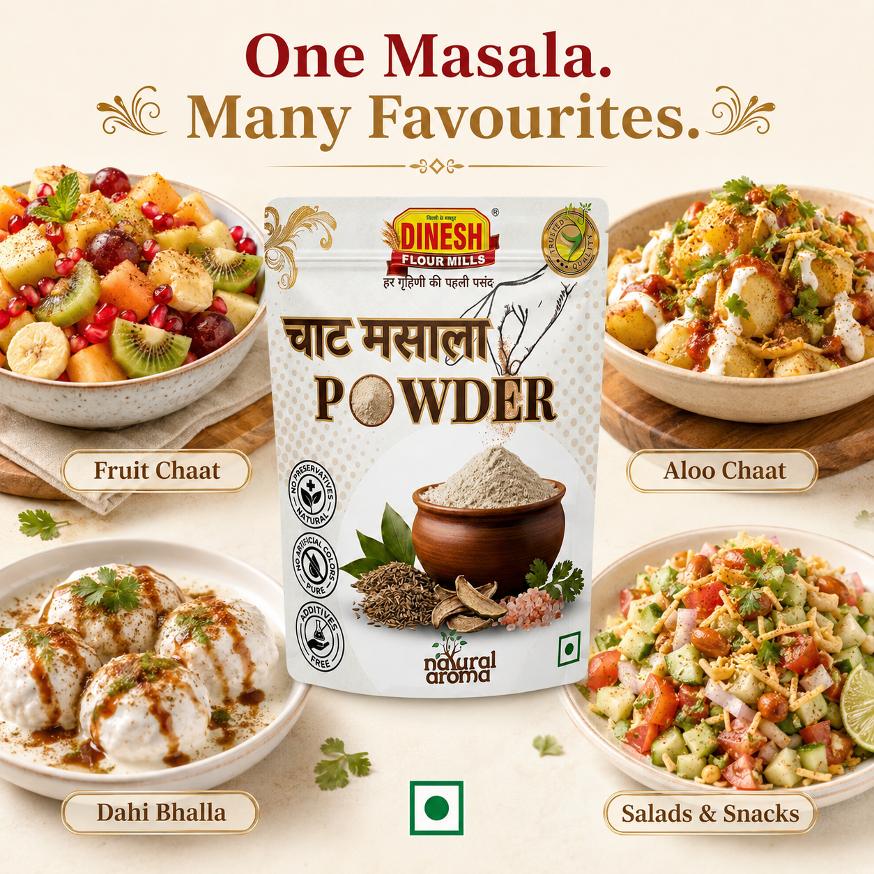 Chaat Masala | Freshly Ground | Dinesh Flour Mills