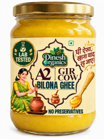 A2 Gir Cow Bilona Ghee | Lab Tested | No Preservatives| Traditional Desi Ghee | Dinesh Flour Mills