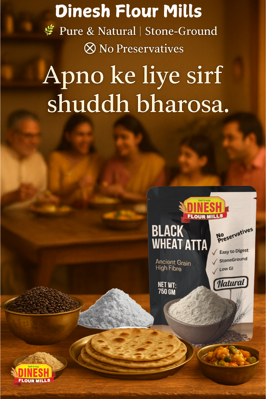 black wheat atta
