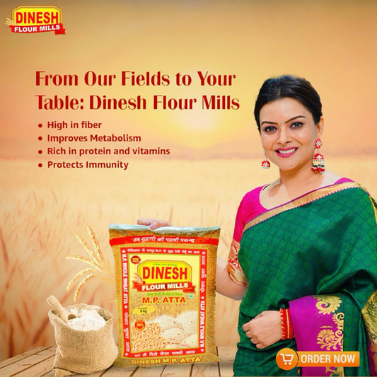 Buy Atta - Freshly Prepared MP Wheat Flour - Best Quality By Dinesh Flour Mills