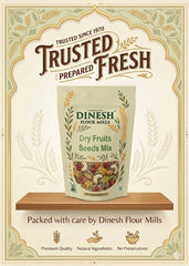 Dry Fruits & Seeds Mix with Roasted Flax, Pumpkin & Sunflower Seeds | No Preservatives