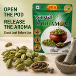 Elaichi (Green Cardamom / Hari Elaichi) Whole Pods