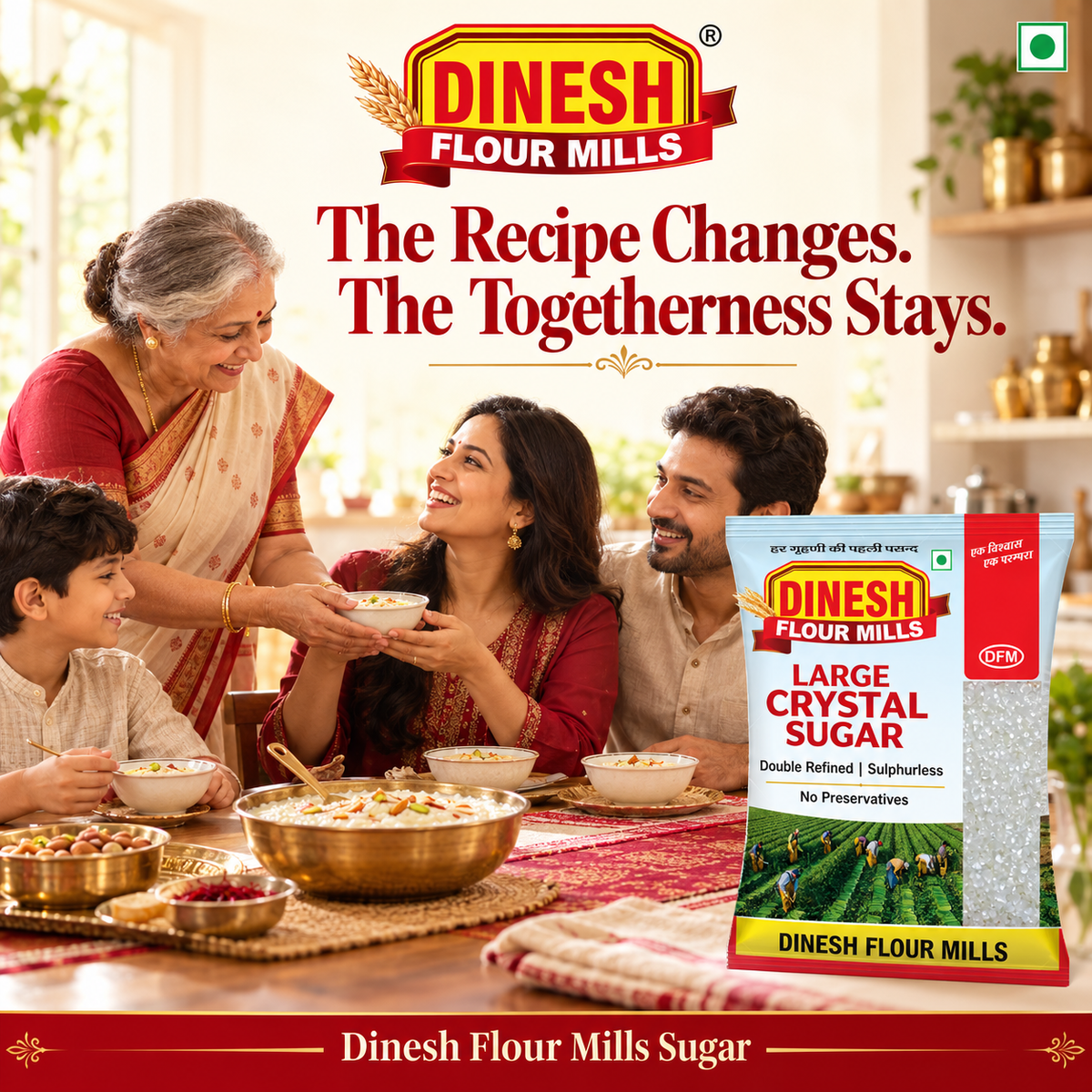 SUGAR I Large Crystal Sugar | Double Refined, Sulphurless