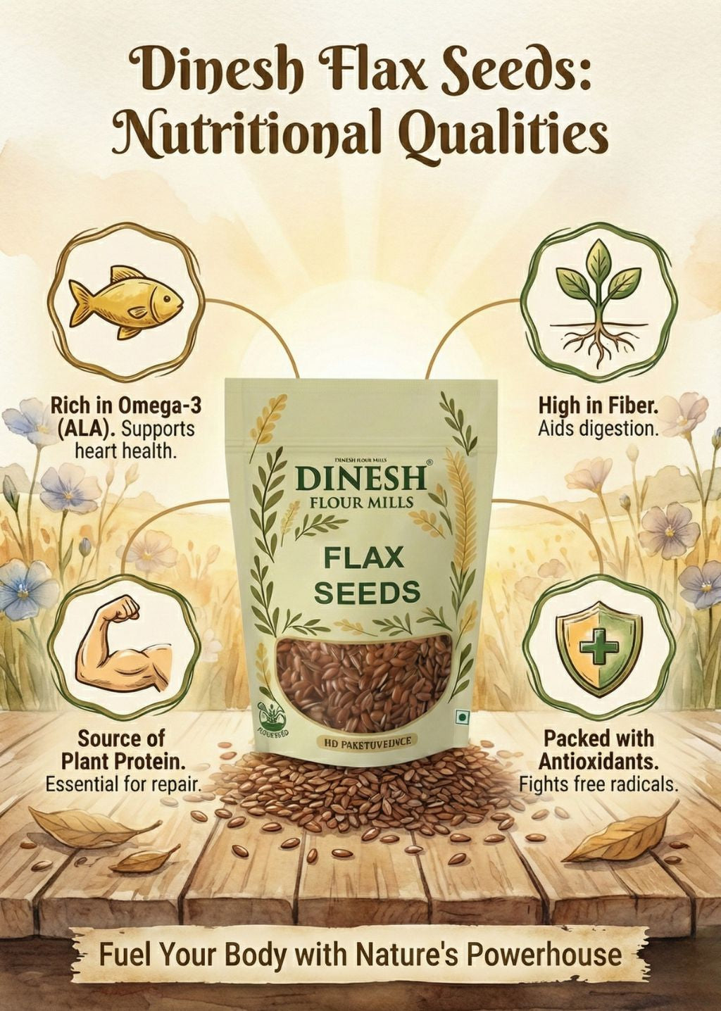 Flax Seeds ( "अलसी के बीज" )