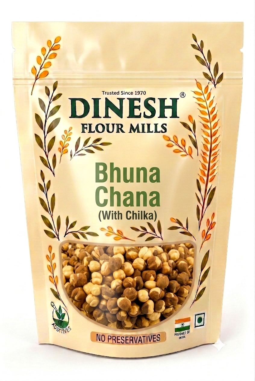 Bhuna Chana with Chilka | Roasted Chana with Skin | No Preservatives