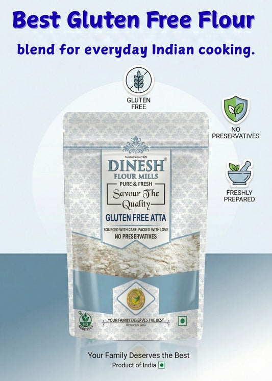 Gluten Free Atta | Multi Grain Flour Blend | No Preservatives | Freshly Prepared