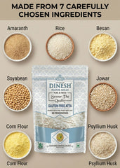 Gluten Free Atta | Multi Grain Flour Blend | No Preservatives | Freshly Prepared