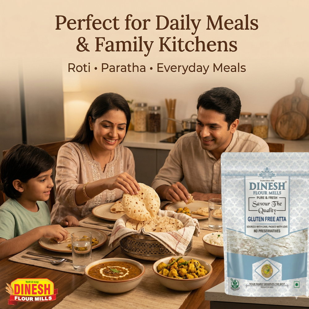 Gluten Free Atta | For Soft Rotis | Multi Grain Flour Blend | No Preservatives | Freshly Prepared