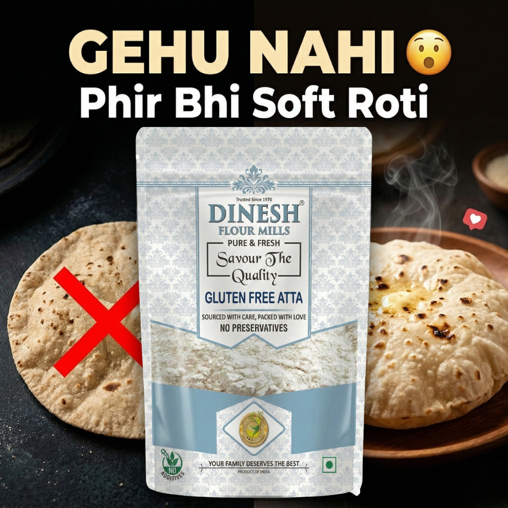 Gluten Free Atta | For Soft Rotis | Multi Grain Flour Blend | No Preservatives | Freshly Prepared
