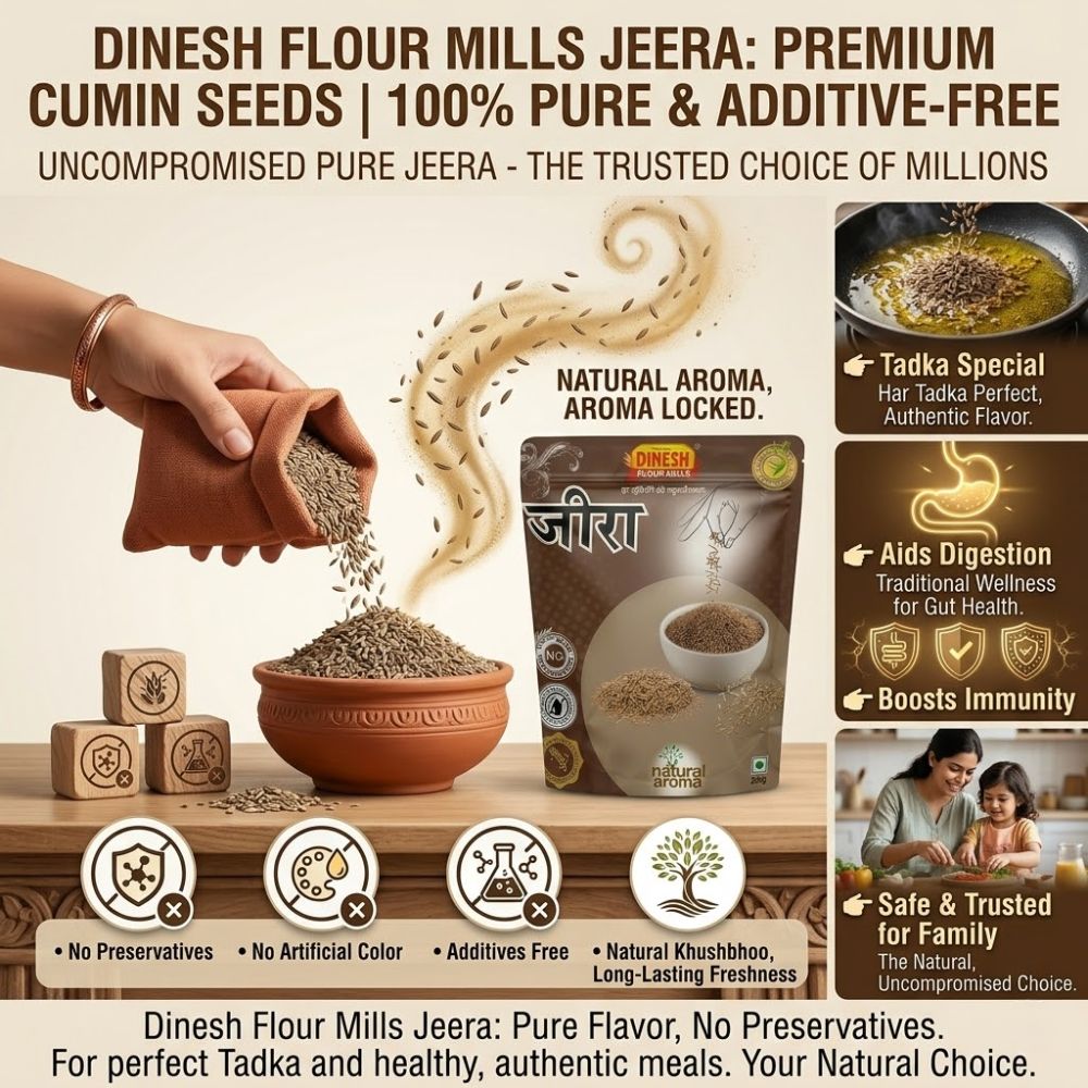 Jeera (Cumin Seeds) Online | Natural Whole Jeera | Dinesh Flour Mills