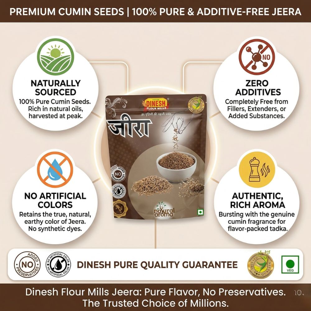 Jeera (Cumin Seeds) Online | Natural Whole Jeera | Dinesh Flour Mills