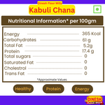 Kabuli chana Nutritional Information