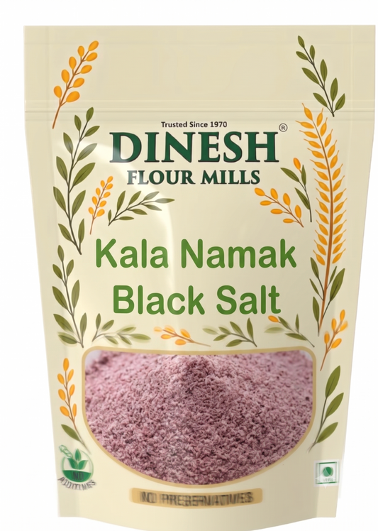 Dinesh Flour Mills Kala Namak Black Salt freshly ground no preservatives
