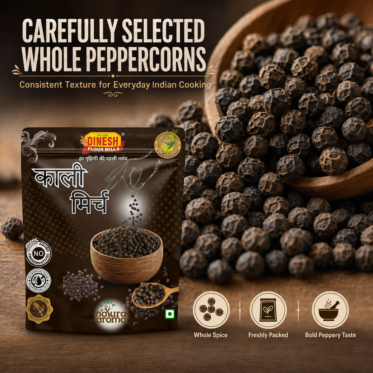 Kali Mirch Whole | Sabut Black Pepper | साबुत काली मिर्च