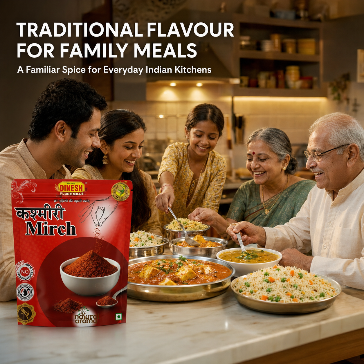 Kashmiri Mirch Powder | Freshly Ground Red Chilli Powder | No Added Preservatives