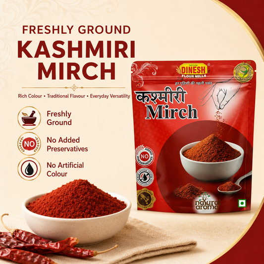 Kashmiri Mirch Powder | Freshly Ground Red Chilli Powder | No Added Preservatives