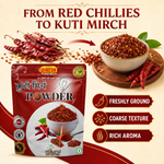 Kuti Mirch | Coarsely Ground Red Chilli | Freshly Ground