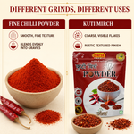 Kuti Mirch | Coarsely Ground Red Chilli | Freshly Ground
