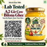 A2 Gir Cow Bilona Ghee | Lab Tested | No Preservatives| Traditional Desi Ghee | Dinesh Flour Mills