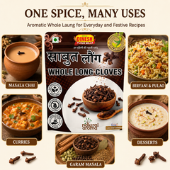Whole Laung (Cloves) | Freshly Packed Sabut Laung | No Preservatives