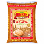 Dinesh Flour Mills Sharbati M.P. Atta package on a white background