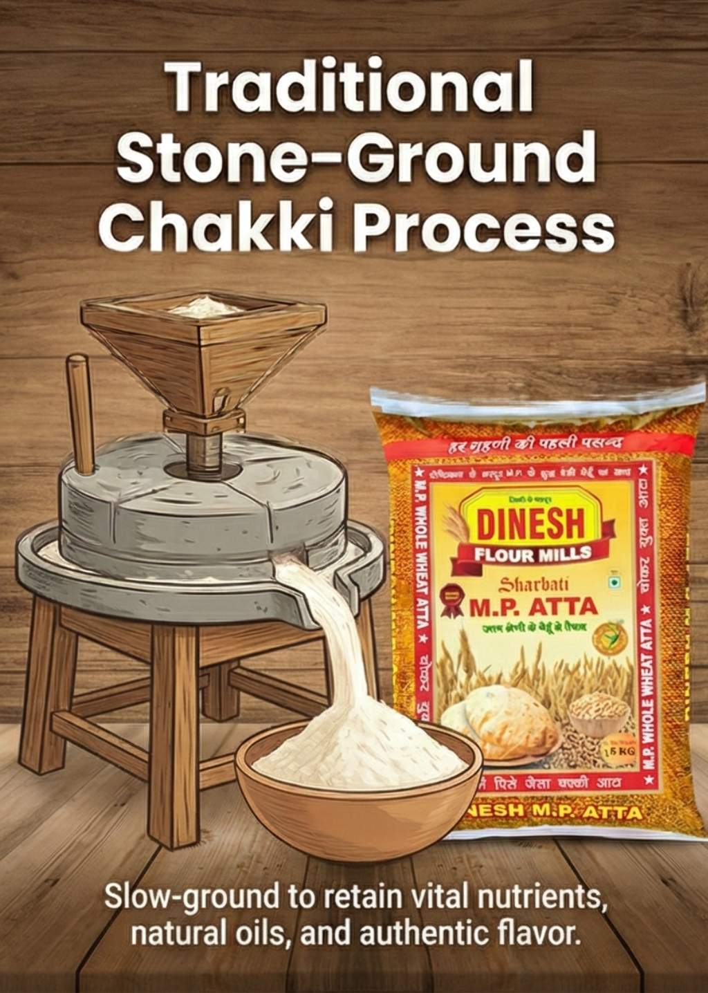 MP Wheat Sharbati Premium Atta -5Kg