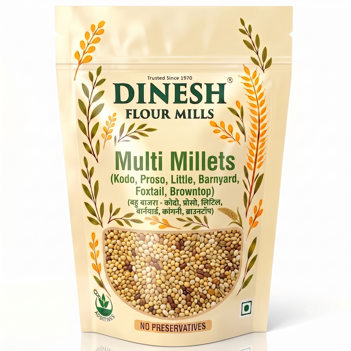 Multi Millets Mix - Kodo, Proso, Little, Barnyard, Foxtail & Browntop Millet (6 Rich Millets in one Pack)