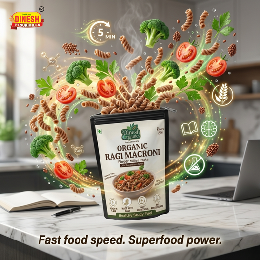Organic Ragi Macroni | No Preservatives | Finger Millet Pasta | Dinesh Flour Mills