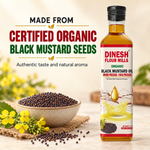 Organic Black Mustard Oil | Wood Pressed & Cold Pressed