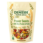 Dinesh Flour Mills Power Seeds with Dry Fruits & Nuts packaging on a white background