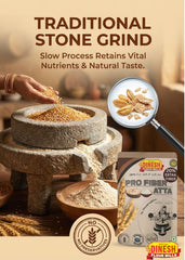 Pro Fiber Atta – Stone Ground Wheat Flour with 20% Extra Fiber