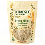Dinesh Flour Mills Proso Millet Cheena Bajra packet with small millet grains