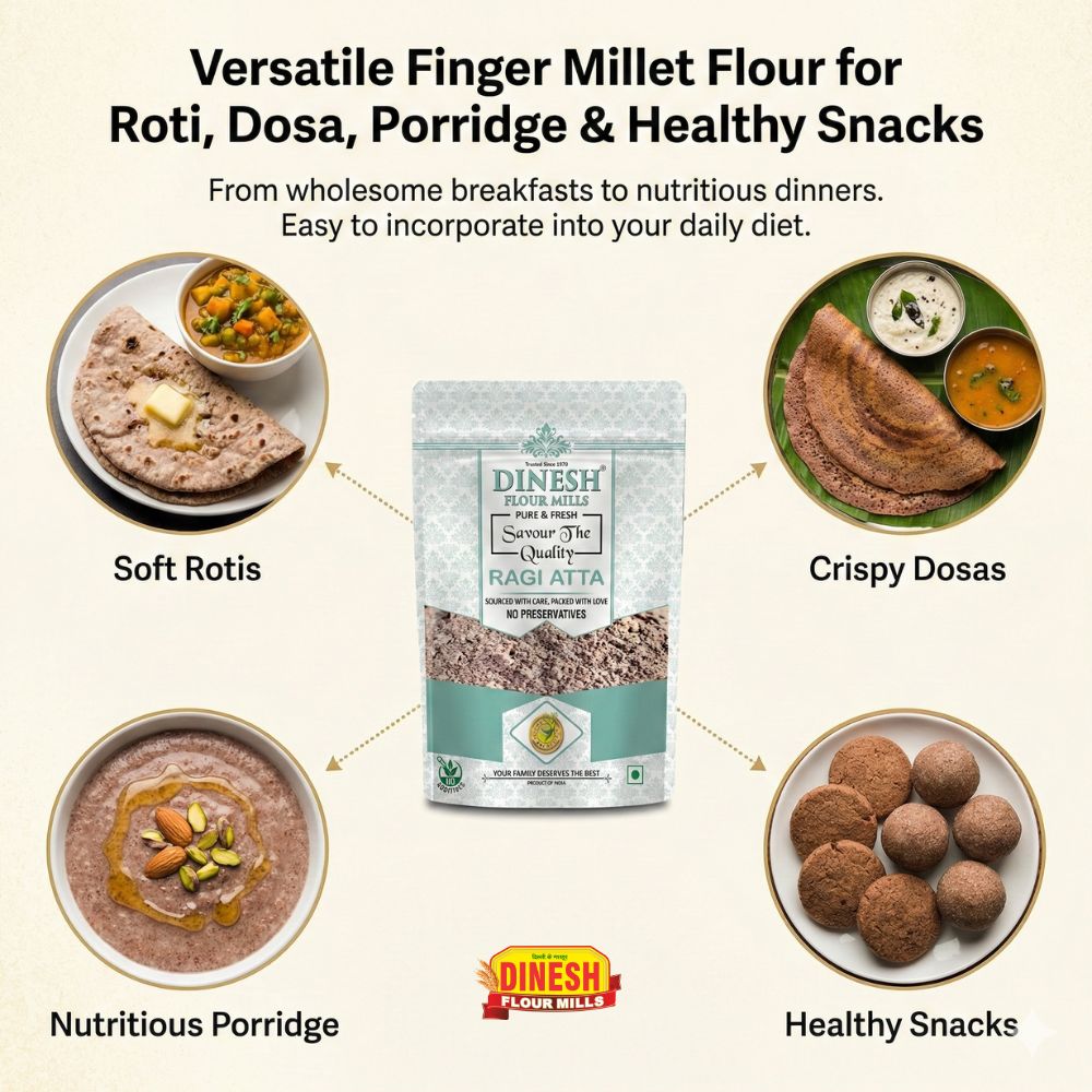 RAGI ATTA (Finger Millet Flour) (Fresh Flour)