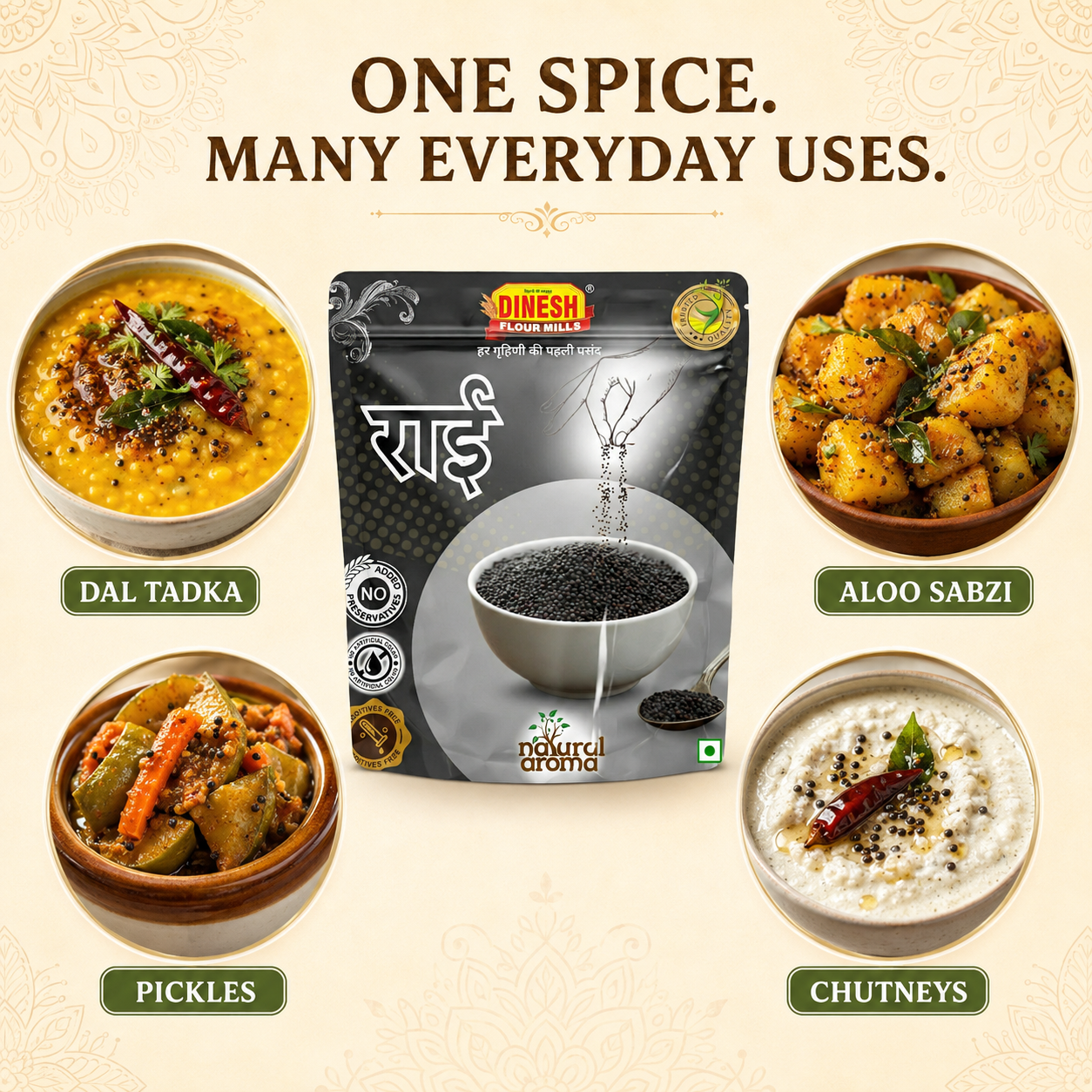 Rai (Mustard Seeds) | No Added Preservatives