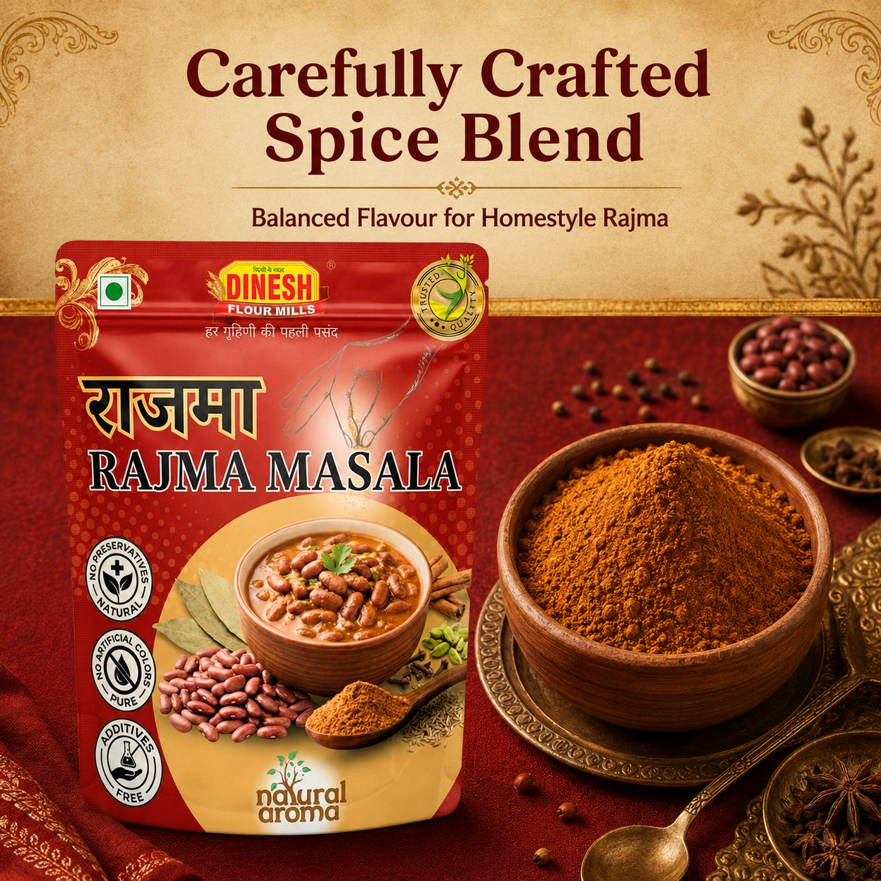 Rajma Masala | Freshly Ground Spice Blend | No Preservatives