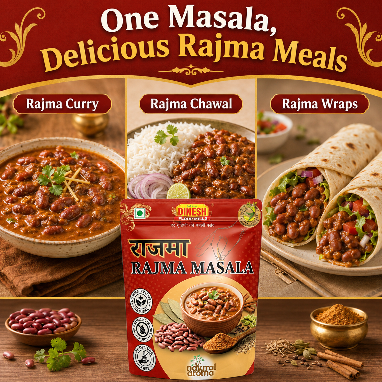 Rajma Masala | Freshly Ground Spice Blend | No Preservatives