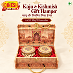 Rajwadi Gold Kaju & Kishmish Gift Hamper | 2-Jar Dry Fruit Gift Box | Dinesh Flour Mills