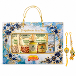 Dinesh Flour Mills Premium Rakhi Gift Hamper with complimentary Rakhi and Lumba set
