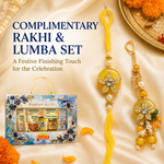 Premium Rakhi Gift Hamper with Complimentary Rakhi & Lumba Set | 7 Products
